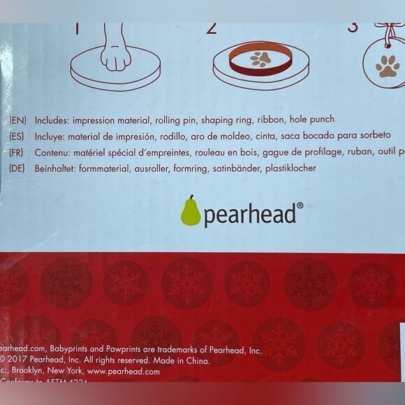 Pearhead Pawprints Ornament Capture Your Fur Babies Foot Print - Picture 9 of 10